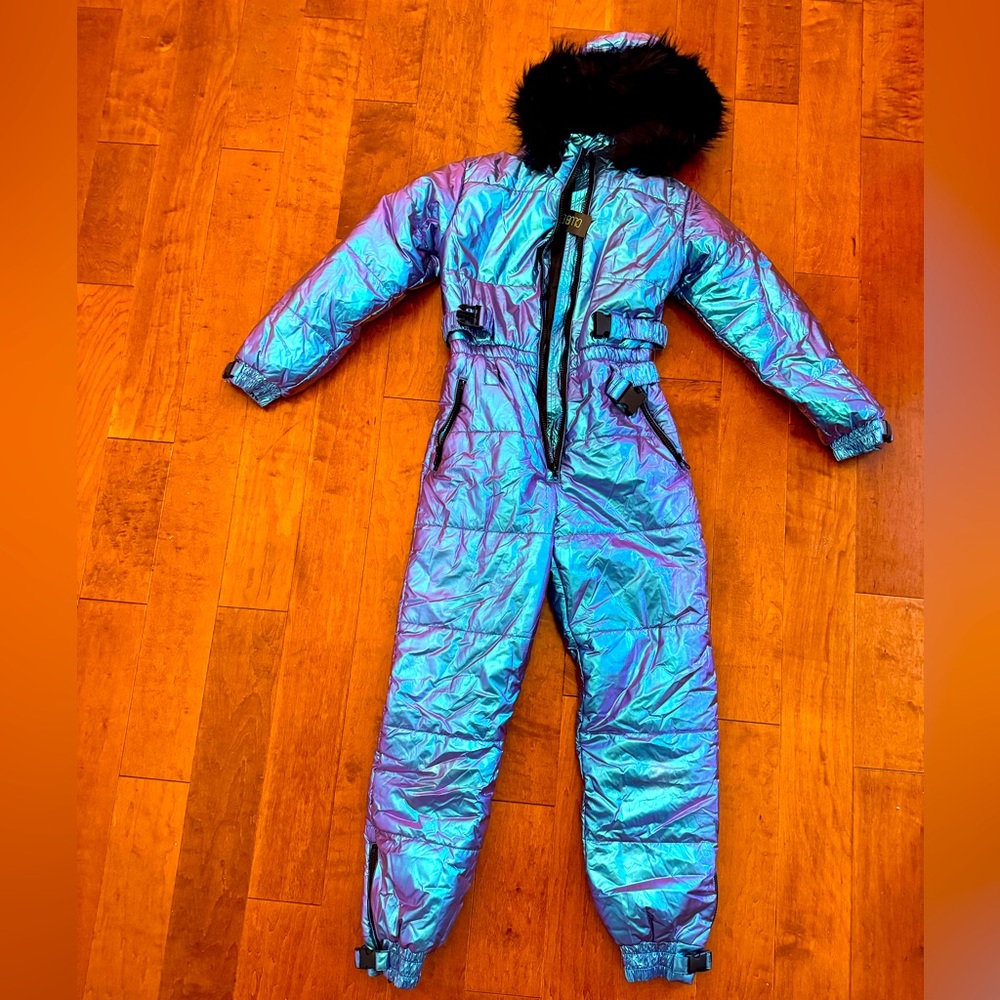 Brand new iridescent snowsuit